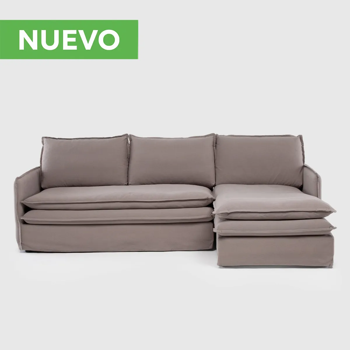 BASEMENT HOME - Sofá Seccional Pluma Arizona Derecho Basement Home