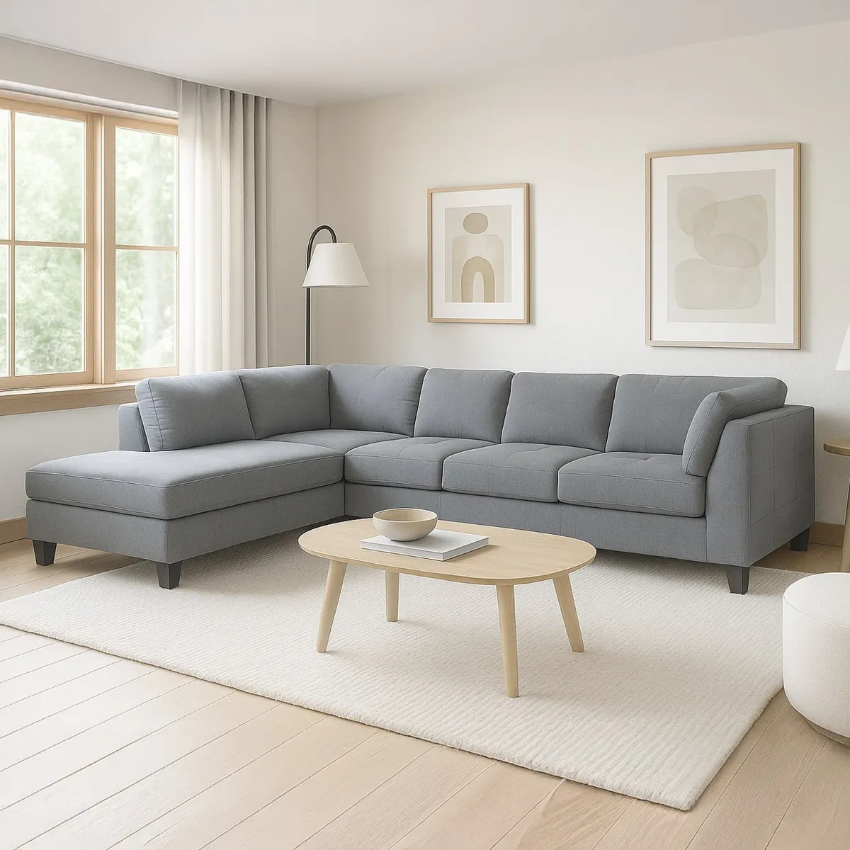 MICA - Sofá Seccional Benjamín Izquierdo 4 Cuerpos Mica