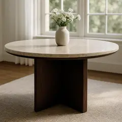BASEMENT HOME - MESA COMEDOR RITZ MARMOL RED 120