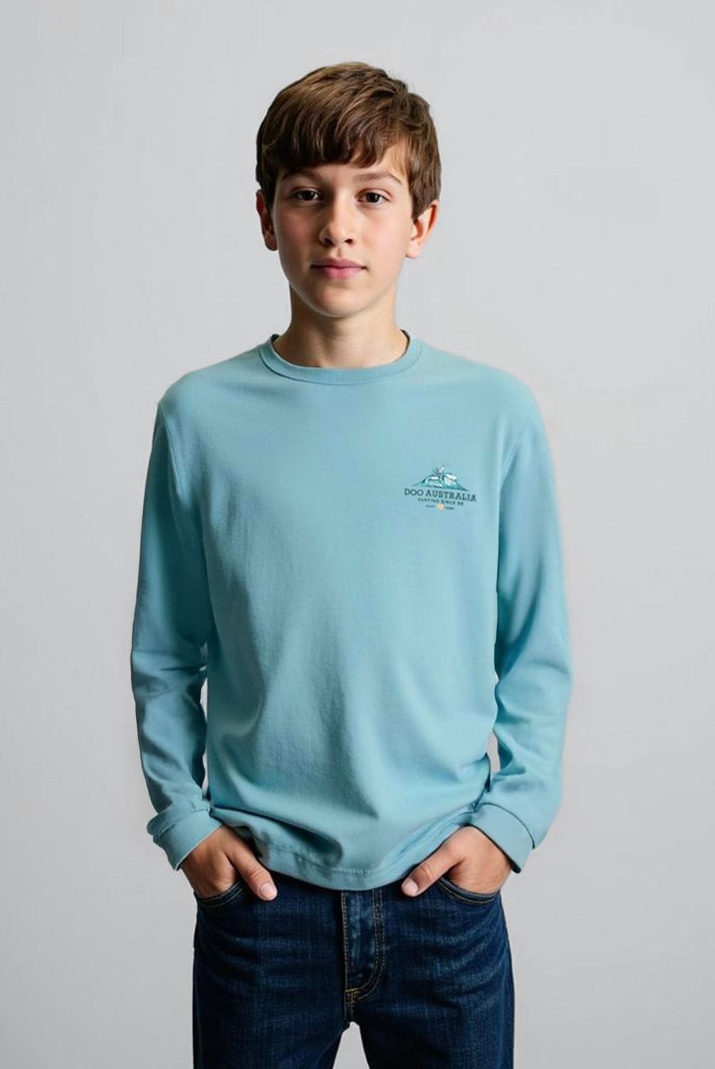 DOO AUSTRALIA - Polera Algodón Niño Manga Larga Doo Australia