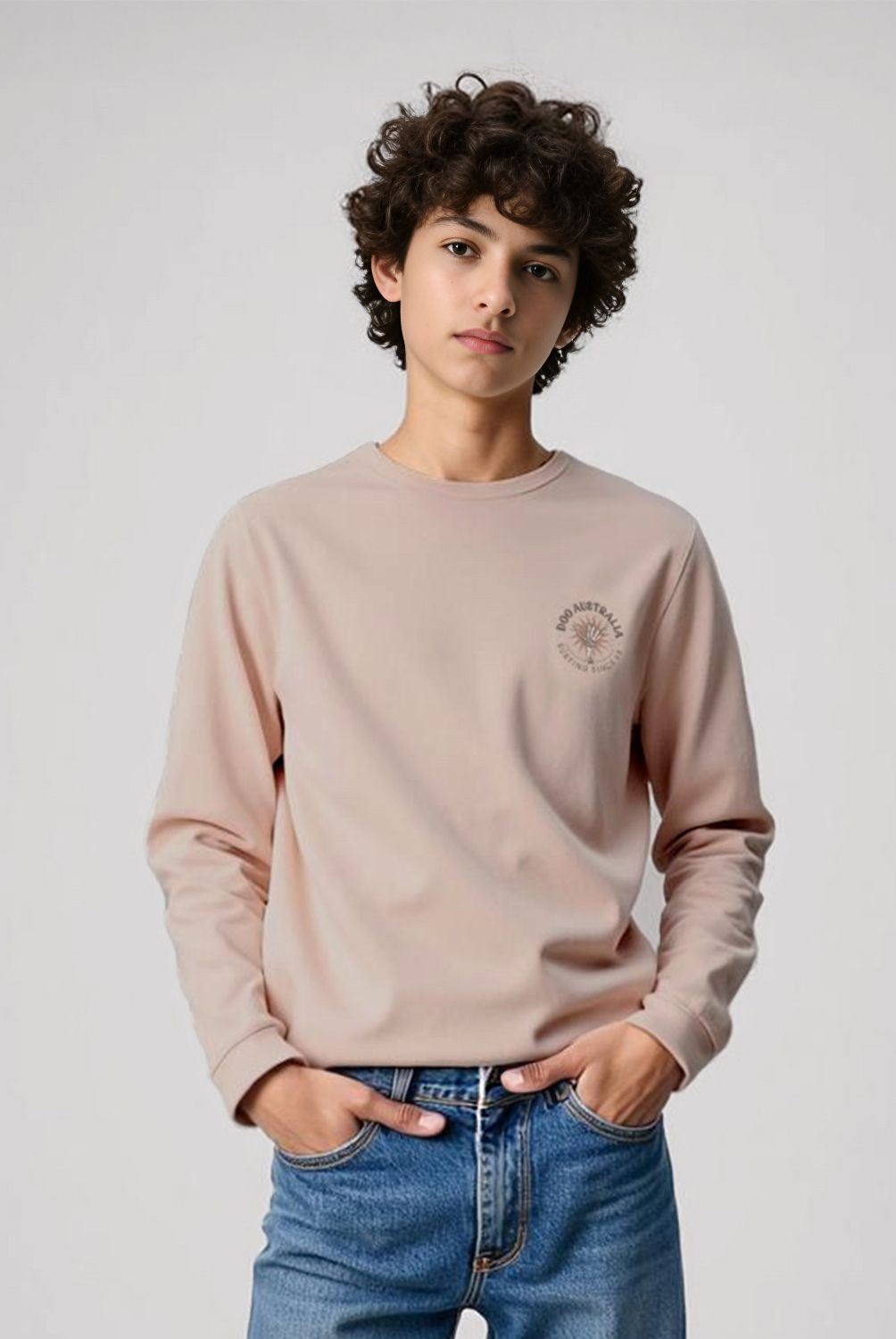 DOO AUSTRALIA - Polera Algodón Niño Manga Larga Doo Australia