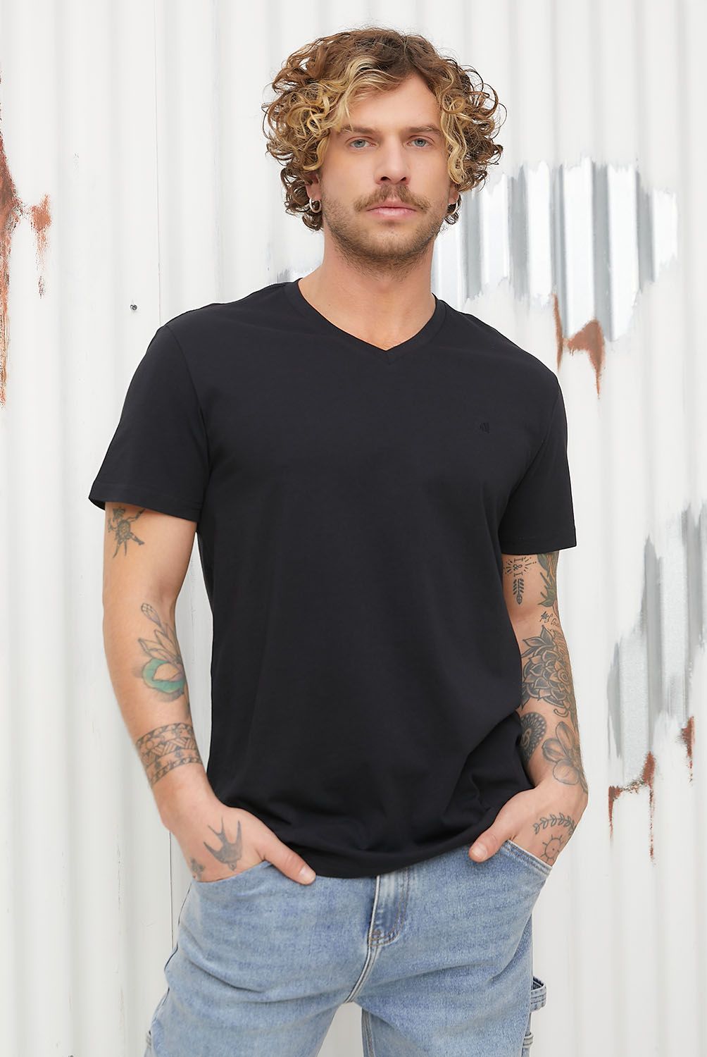 AMERICANINO - Polera Manga Corta Algodón Hombre Americanino