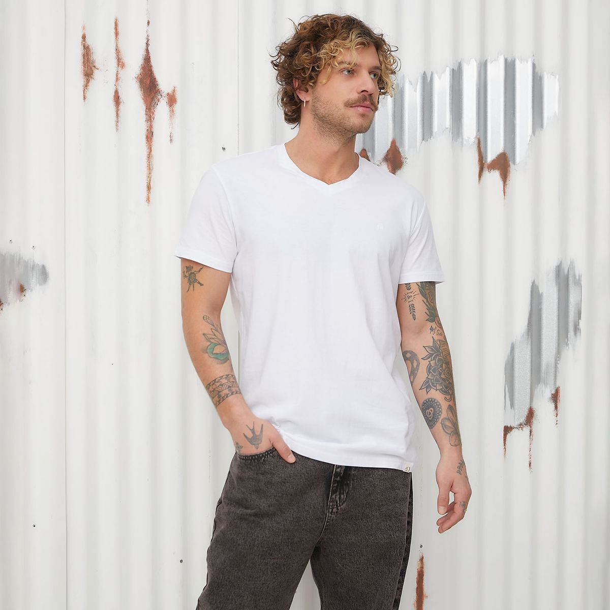 AMERICANINO - Polera Manga Corta Algodón Hombre Americanino