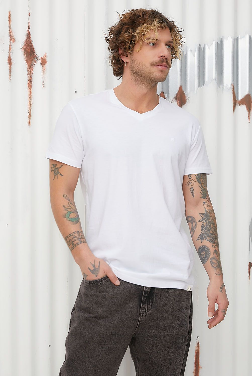 AMERICANINO - Polera Manga Corta Algodón Hombre Americanino