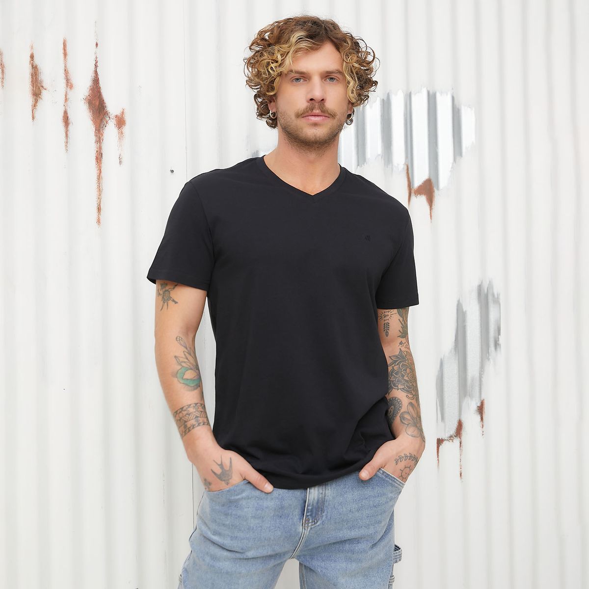 AMERICANINO - Polera Manga Corta Algodón Hombre Americanino