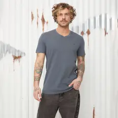 AMERICANINO - Polera Manga Corta Algodón Hombre