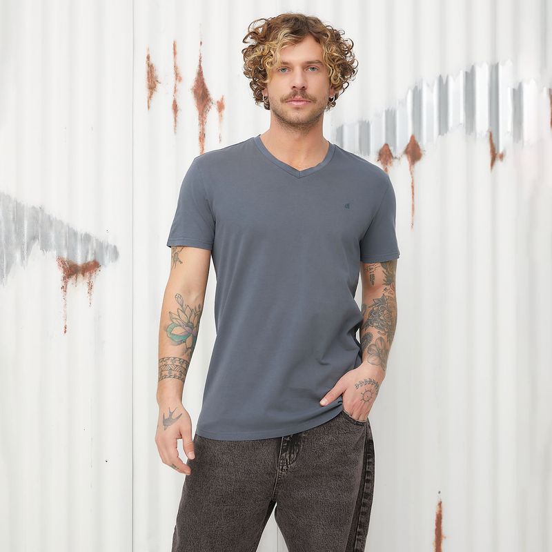 AMERICANINO - Polera Manga Corta Algodón Hombre Americanino