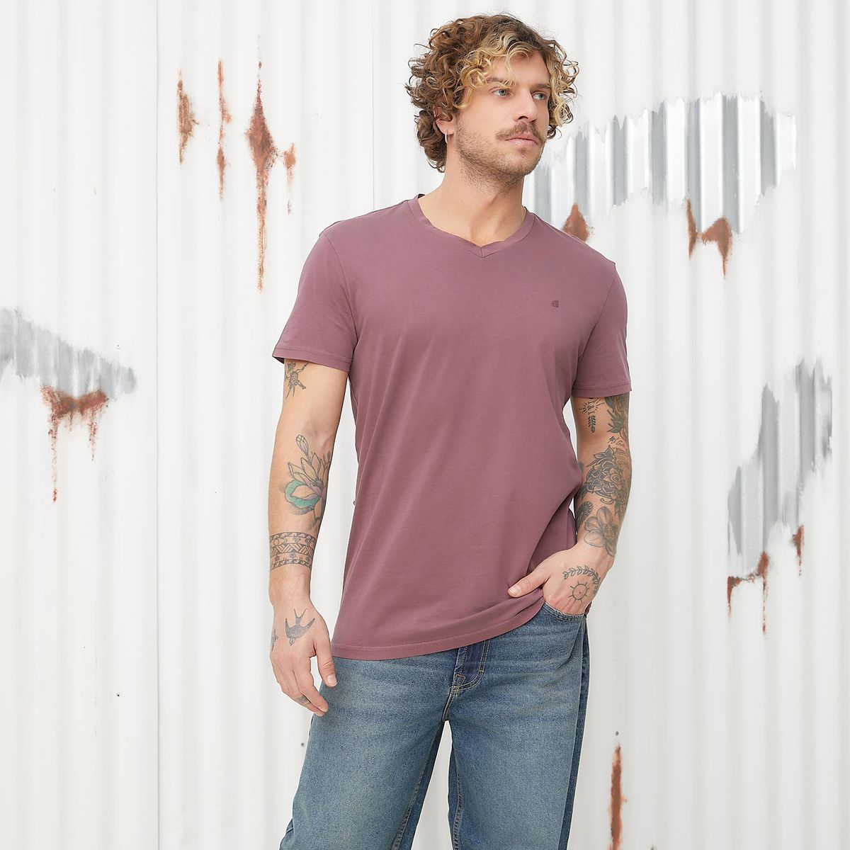 AMERICANINO - Polera Manga Corta Algodón Hombre Americanino