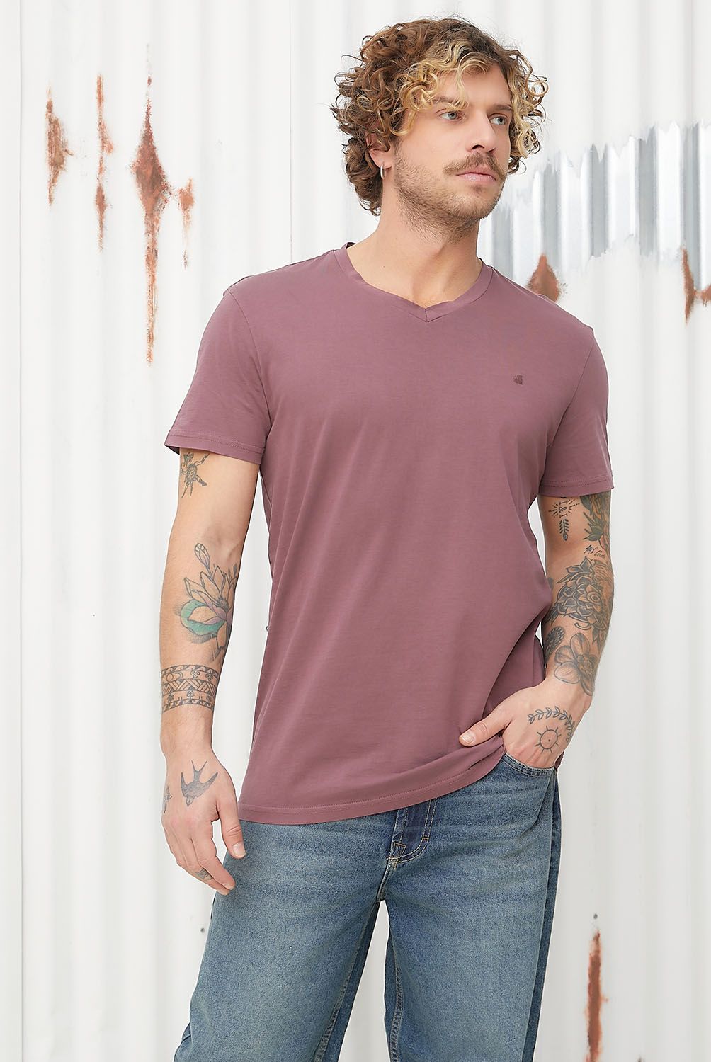AMERICANINO - Polera Manga Corta Algodón Hombre Americanino