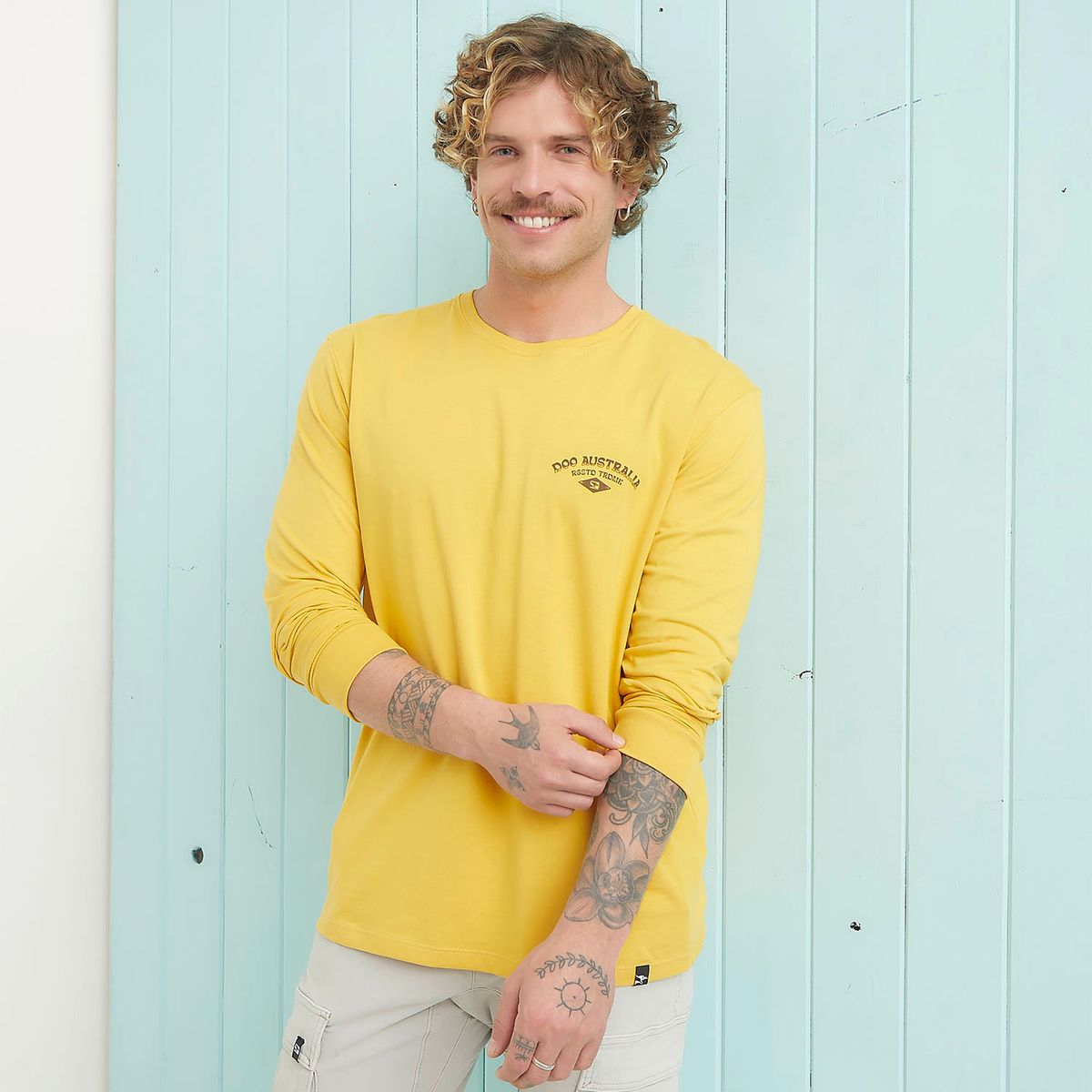 DOO AUSTRALIA - Polera Manga Larga Hombre Doo Australia