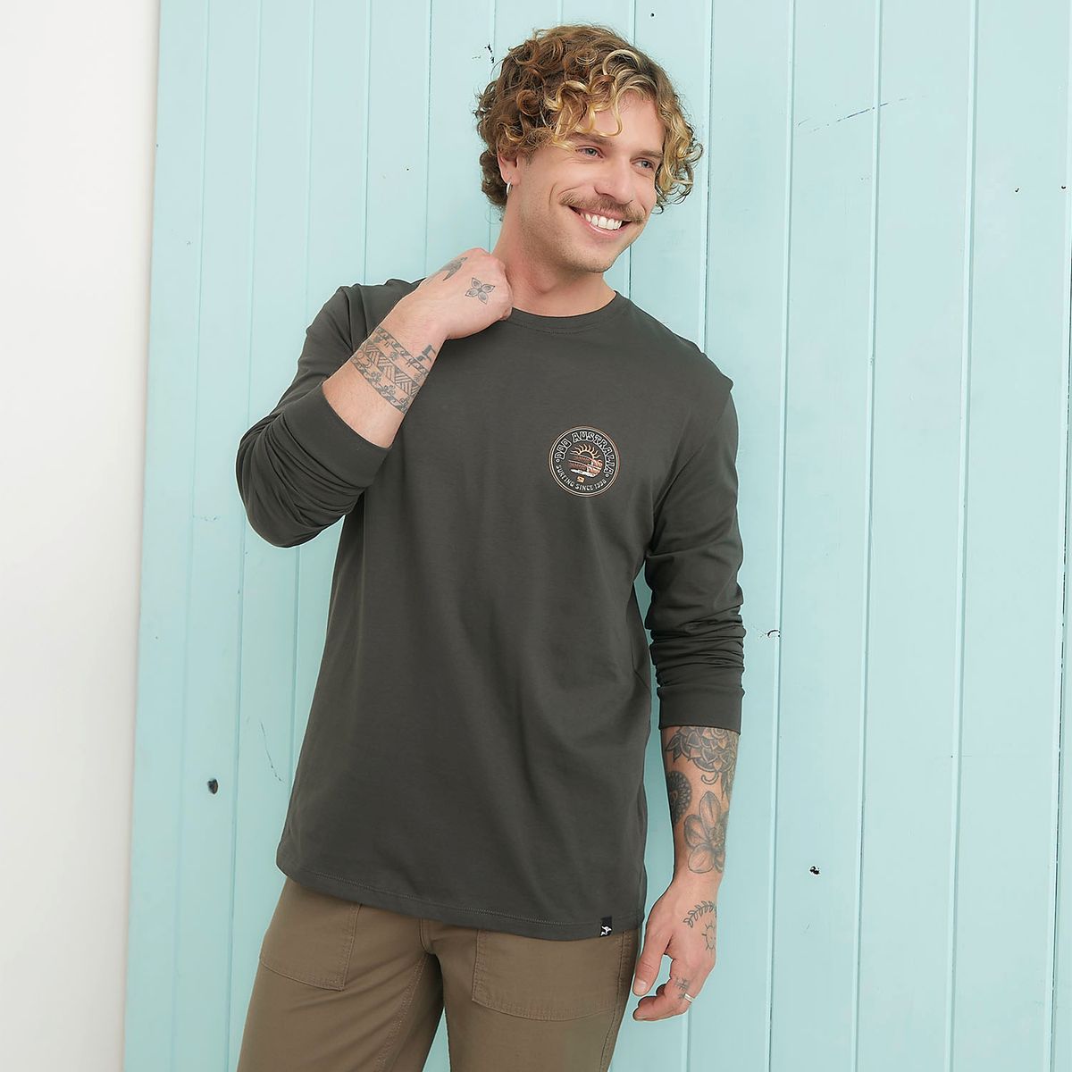 DOO AUSTRALIA - Polera Manga Larga Hombre Doo Australia