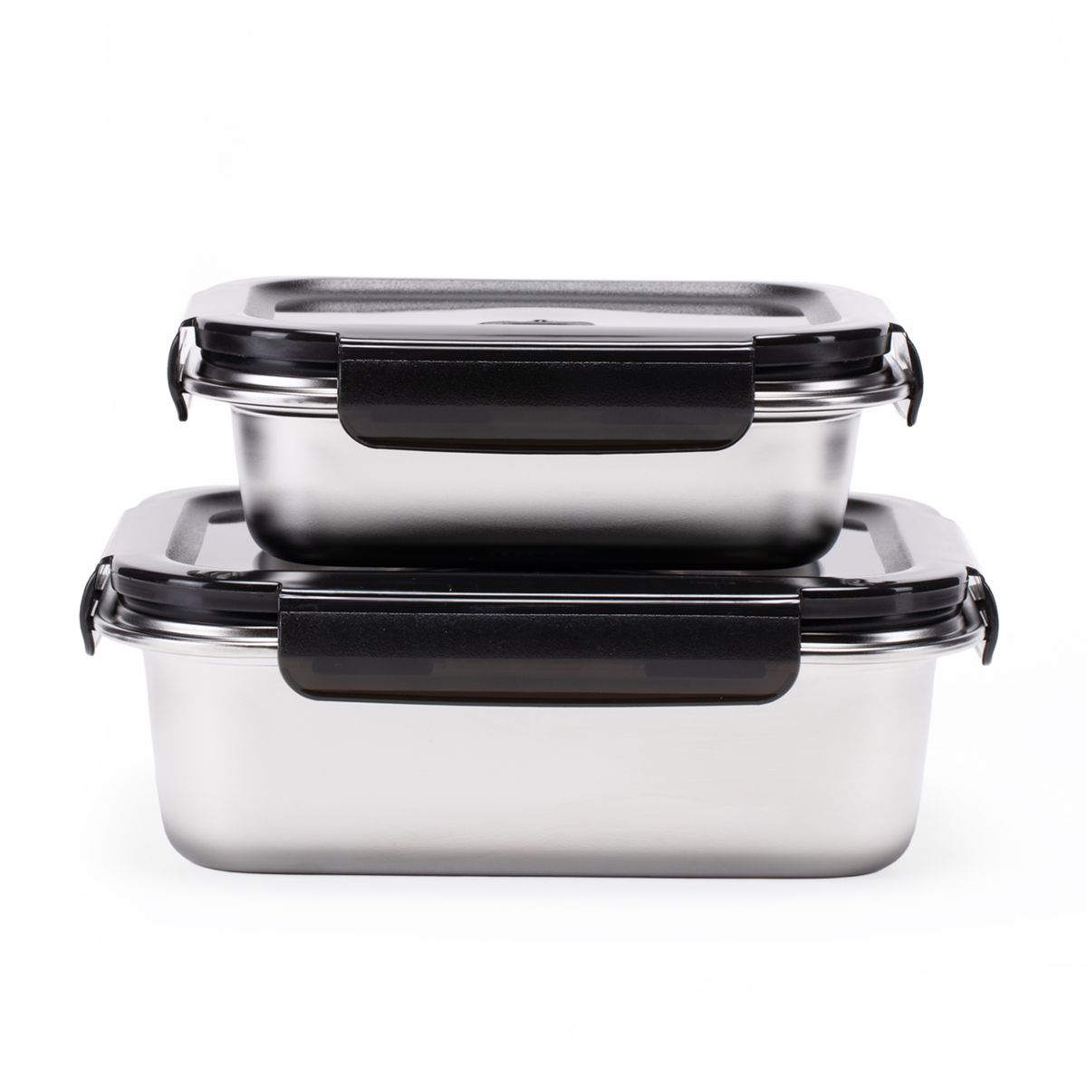 WURDEN - Set 2 Contedores Acero Inoxidable Black Wurden