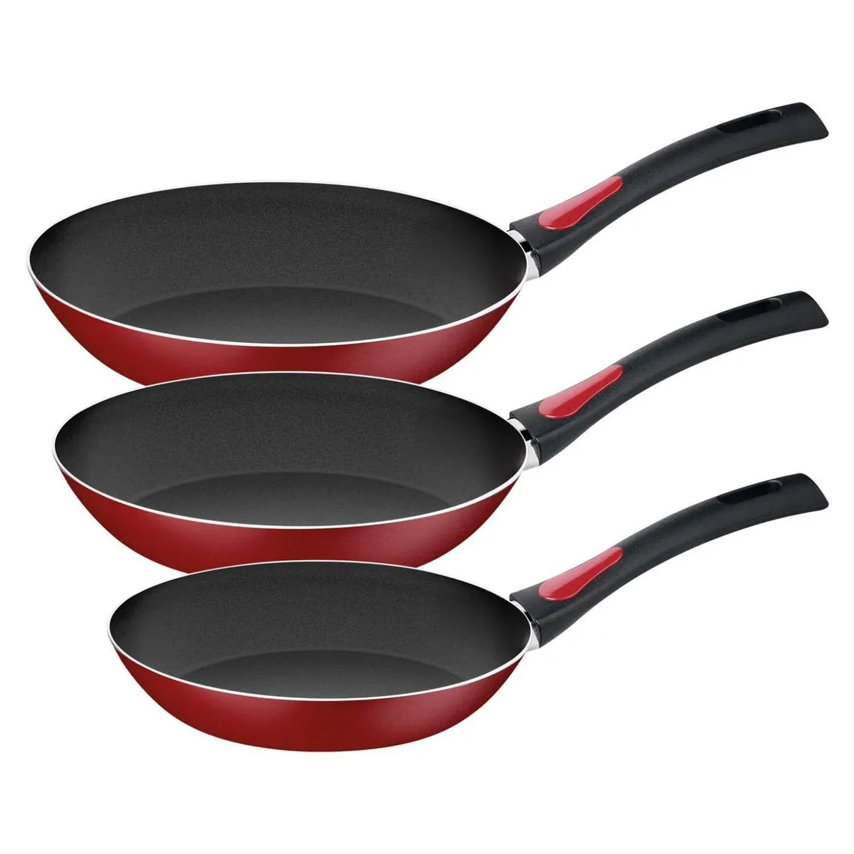 TRAMONTINA - Set 3 Sartenes 20/24/26 cm Antiadherente Tramontina