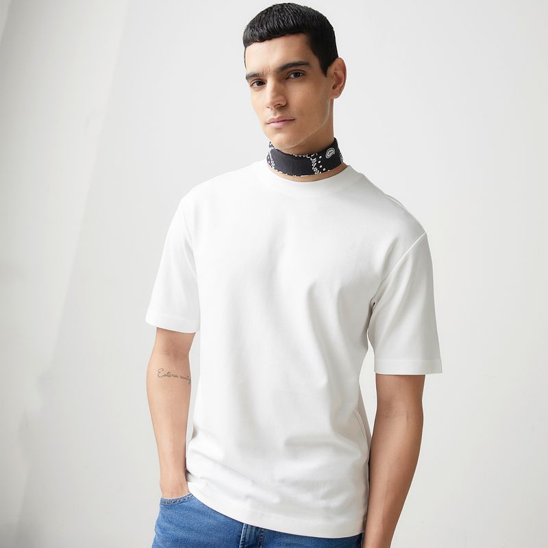 BASEMENT - Polera Manga Corta Algodón Hombre Basement