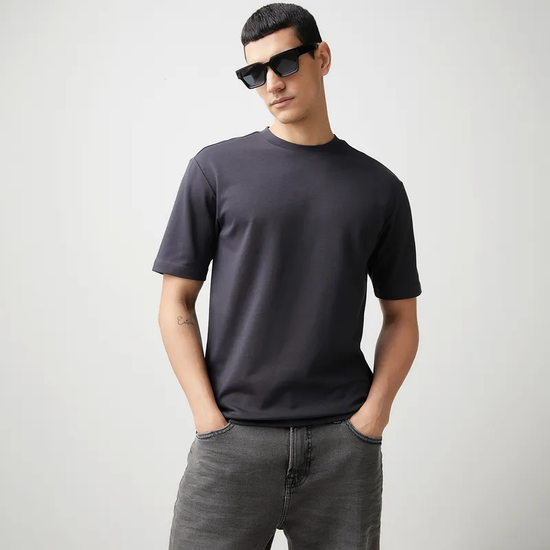 BASEMENT - Polera Manga Corta Algodón Hombre Basement