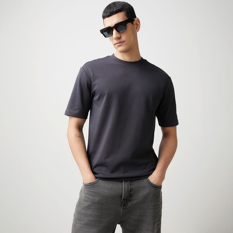 BASEMENT - Polera Manga Corta Algodón Hombre Basement