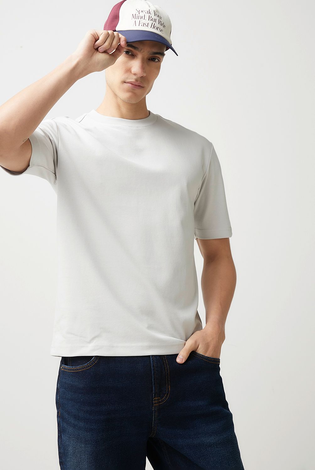 BASEMENT - Polera Manga Corta Algodón Hombre Basement
