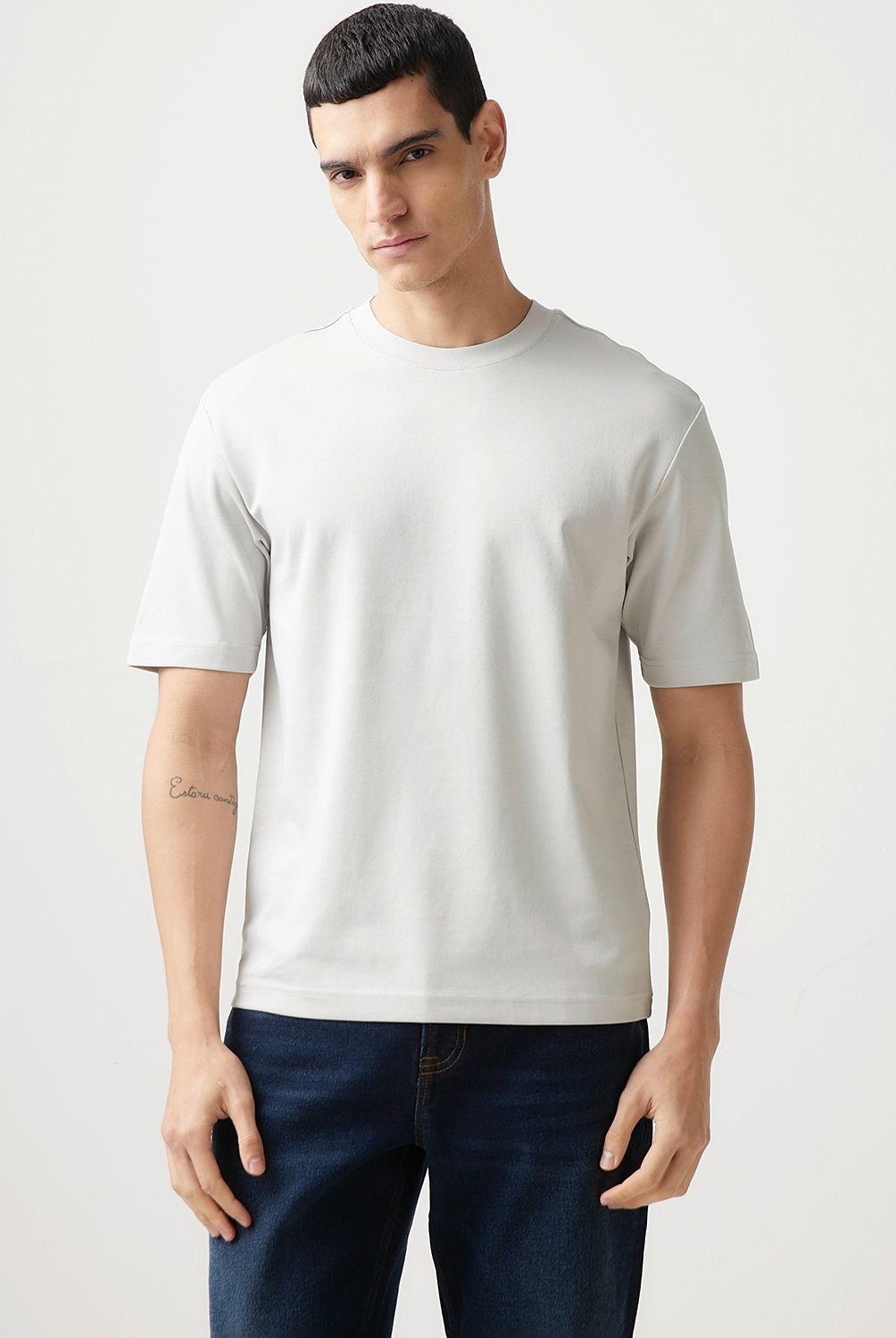 BASEMENT - Polera Manga Corta Algodón Hombre Basement