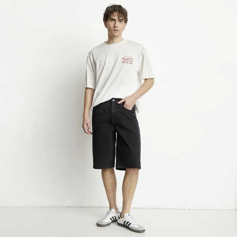 BASEMENT - Short Bermuda Baggy Fit Algodón Hombre Basement