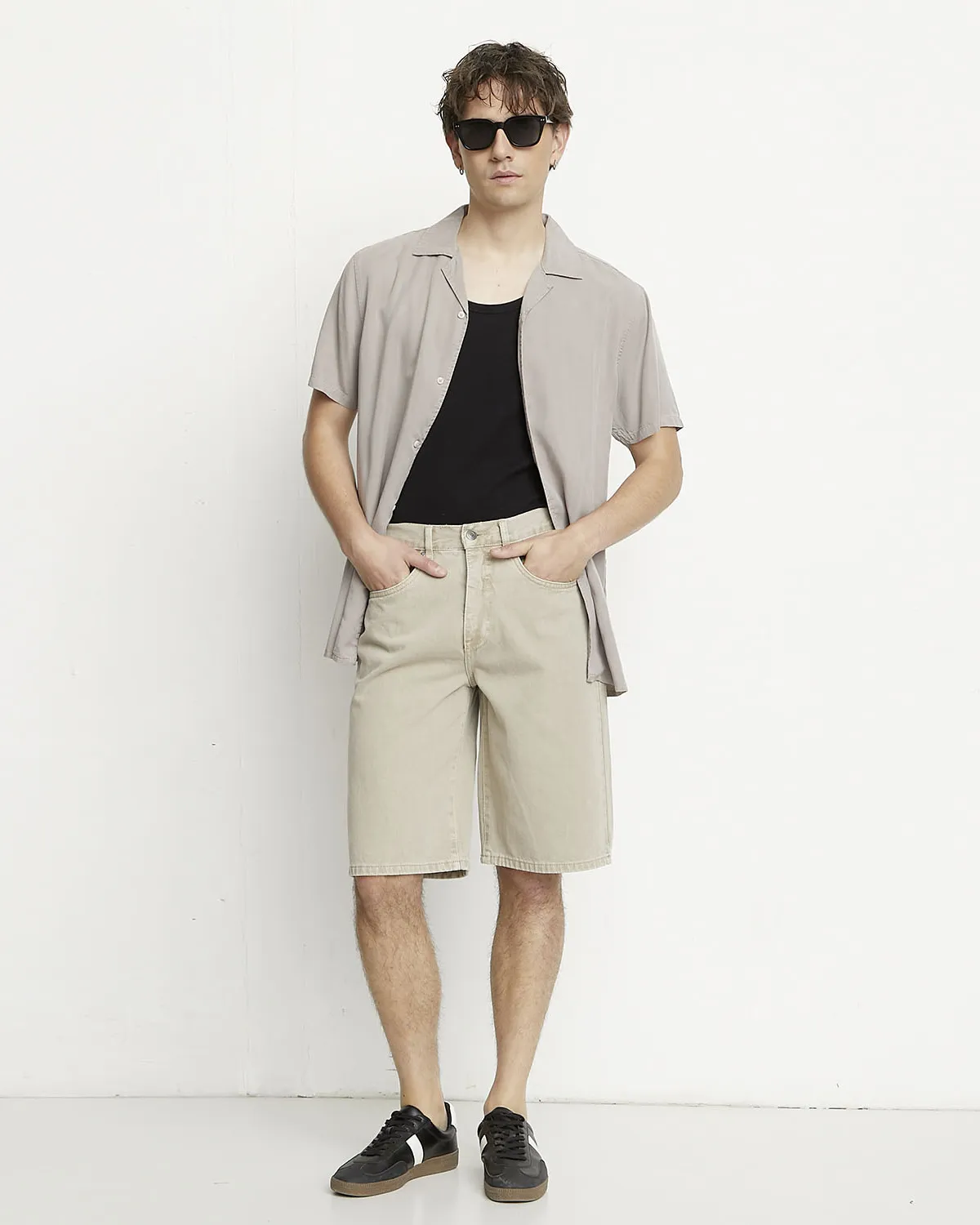 BASEMENT Short Bermuda Baggy Fit Algodón Hombre Basement