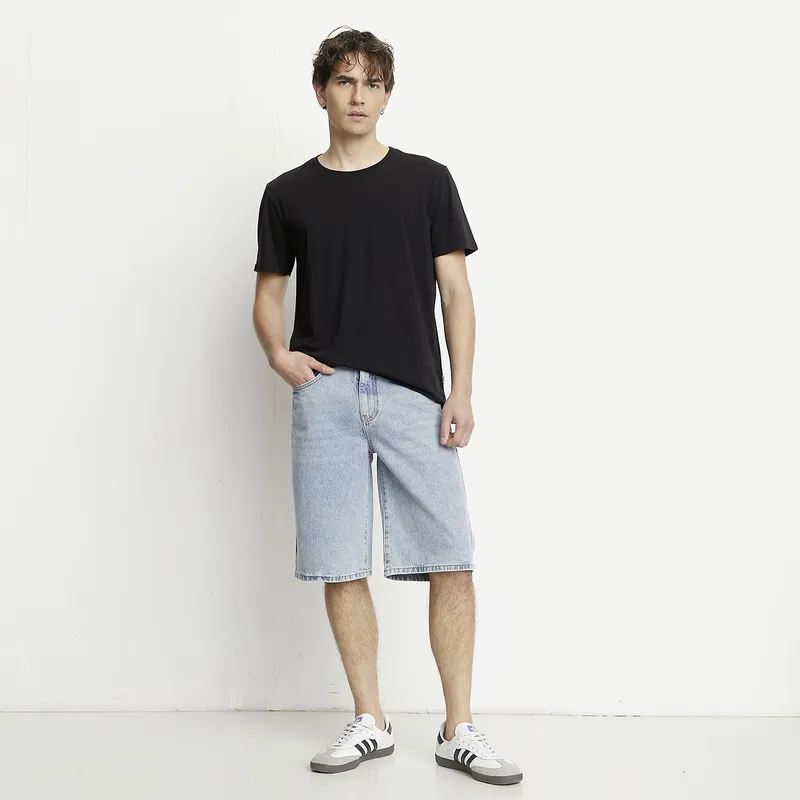 BASEMENT - Short Bermuda Baggy Fit Algodón Hombre Basement