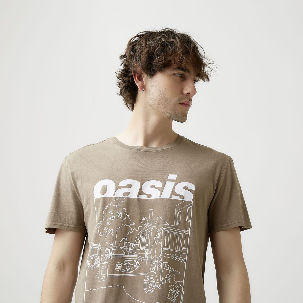 BASEMENT - Polera Manga Corta Oasis Hombre Basement
