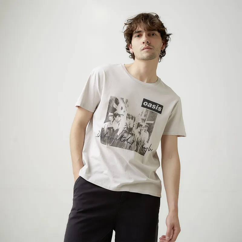 BASEMENT - Polera Manga Corta Oasis Hombre Basement