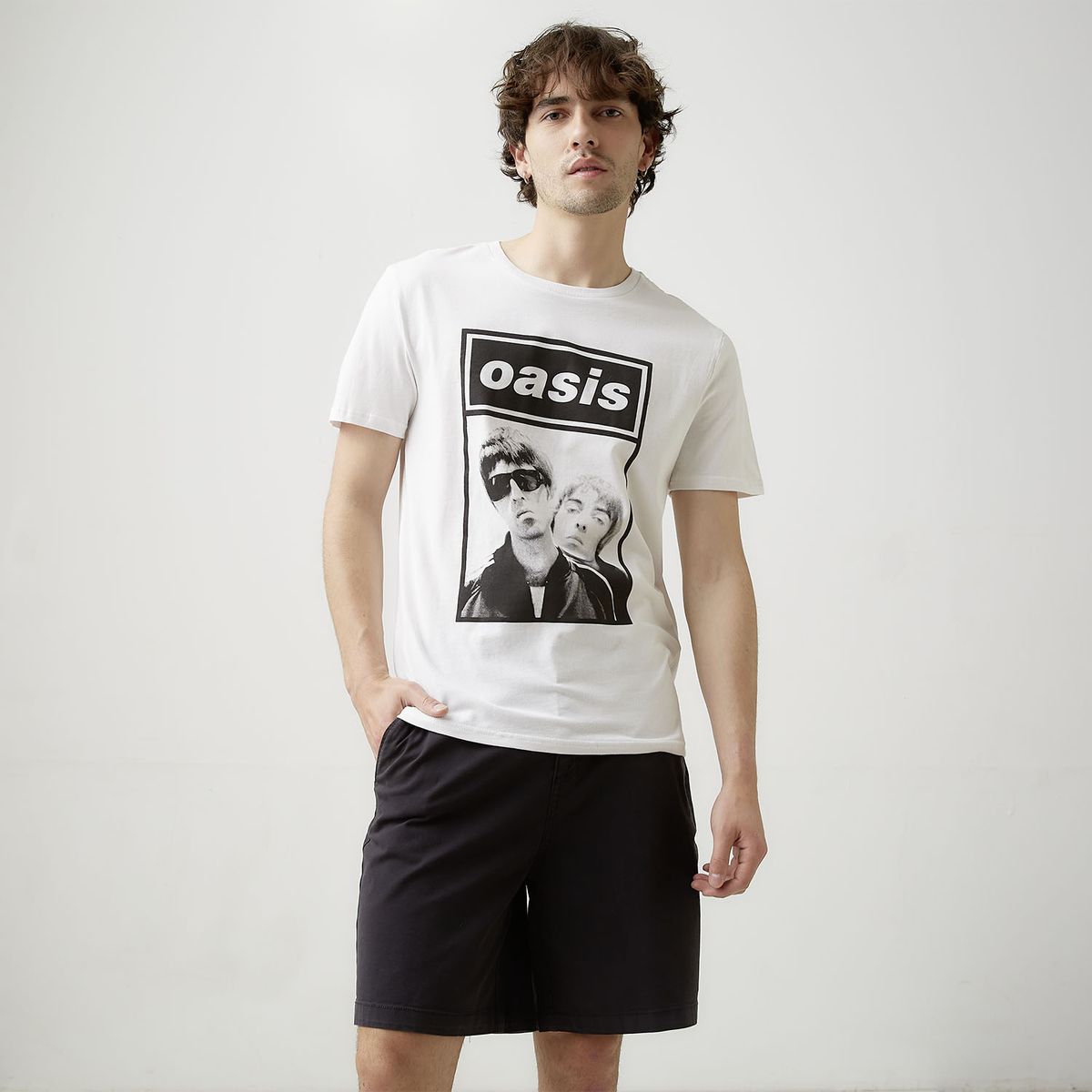 BASEMENT - Polera Manga Corta Oasis Hombre Basement