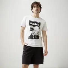 BASEMENT - Polera Manga Corta Oasis Hombre