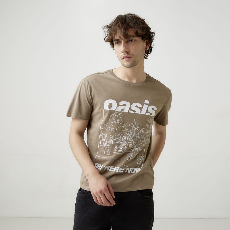 BASEMENT - Polera Manga Corta Oasis Hombre Basement