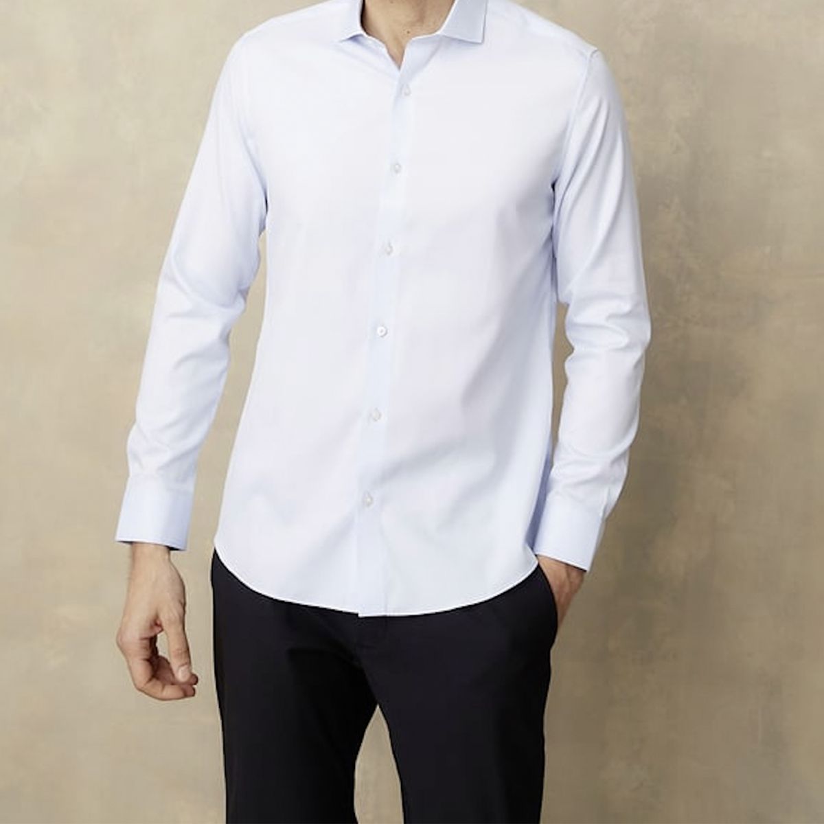 WOLF&HANK - Camisa de Vestir Manga Larga Algodón Hombre Wolf&Hank