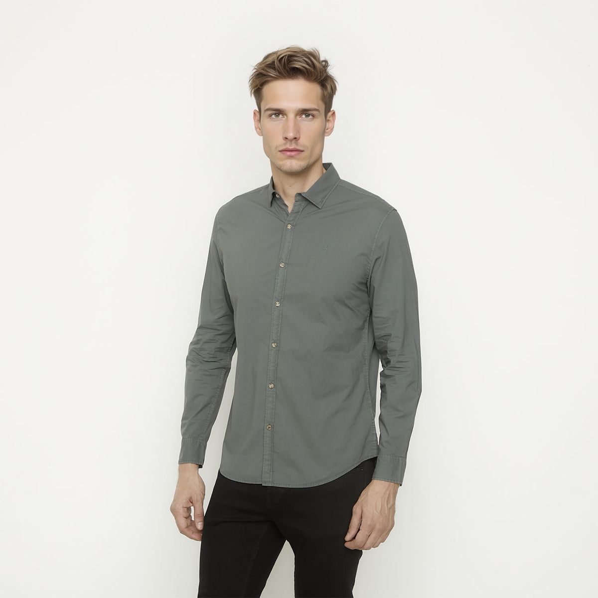 WOLF&HANK - Camisa Manga Larga Algodón Hombre Wolf&Hank