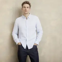 WOLF&HANK - Camisa Manga Larga Lino Hombre