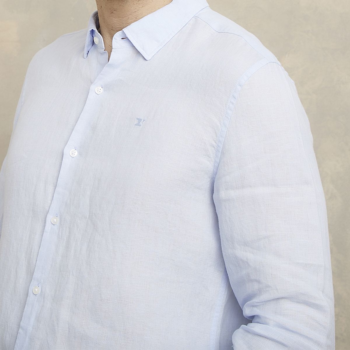 WOLF&HANK - Camisa Manga Larga Lino Hombre Wolf&Hank