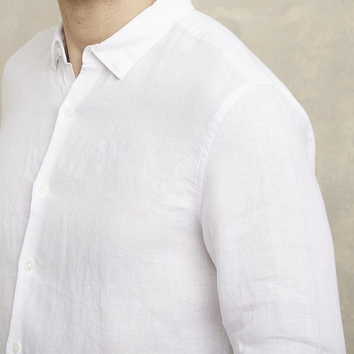 WOLF&HANK - Camisa Manga Larga Lino Hombre Wolf&Hank