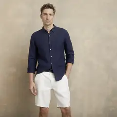 WOLF&HANK - Camisa Manga Larga Lino Hombre