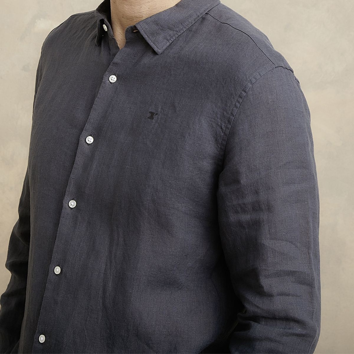 WOLF&HANK - Camisa Manga Larga Lino Hombre Wolf&Hank