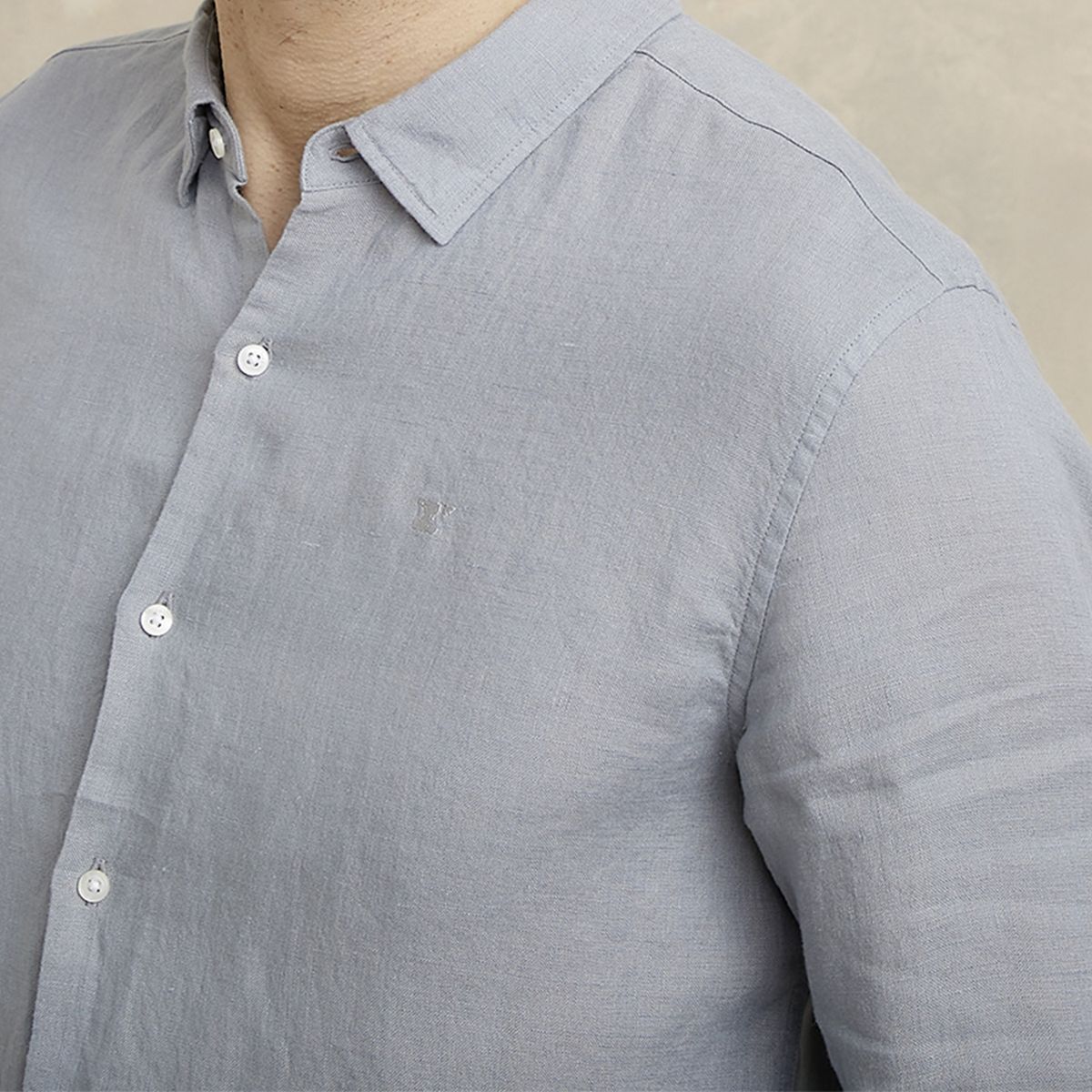 WOLF&HANK - Camisa Manga Larga Lino Hombre Wolf&Hank