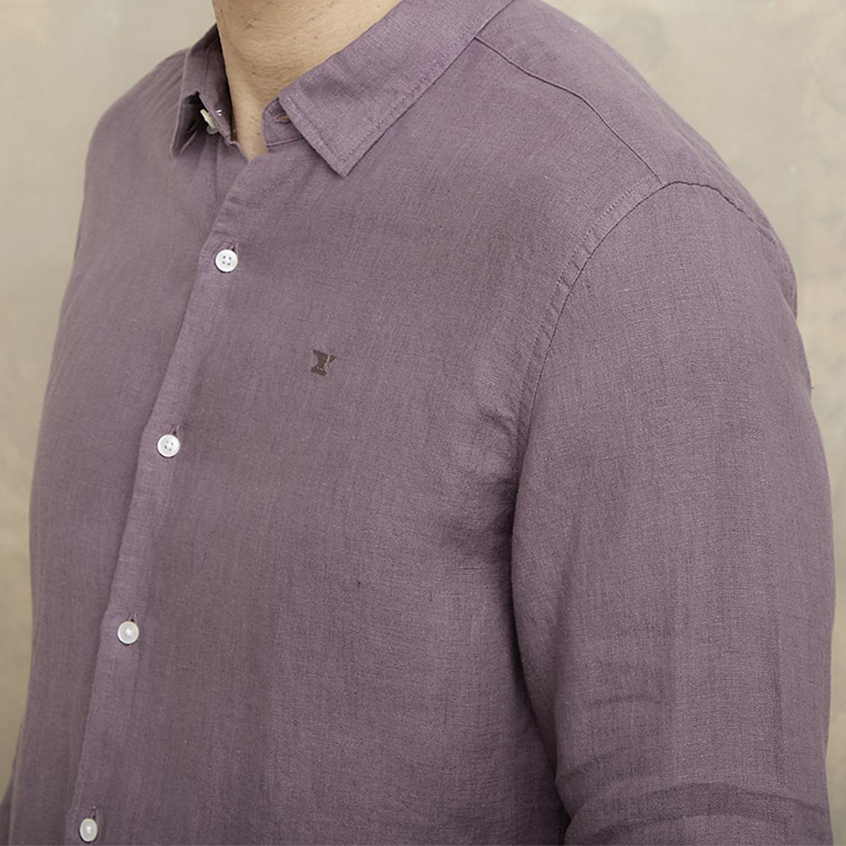 WOLF&HANK - Camisa Manga Larga Lino Hombre Wolf&Hank