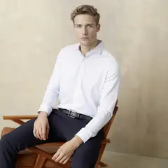 WOLF&HANK - Camisa de Vestir Manga Larga Algodón Hombre