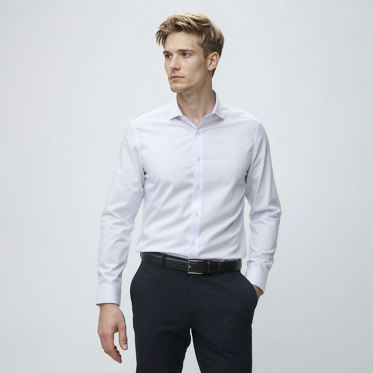 Camisa de Vestir Algodón Non Iron Wolf & Hank