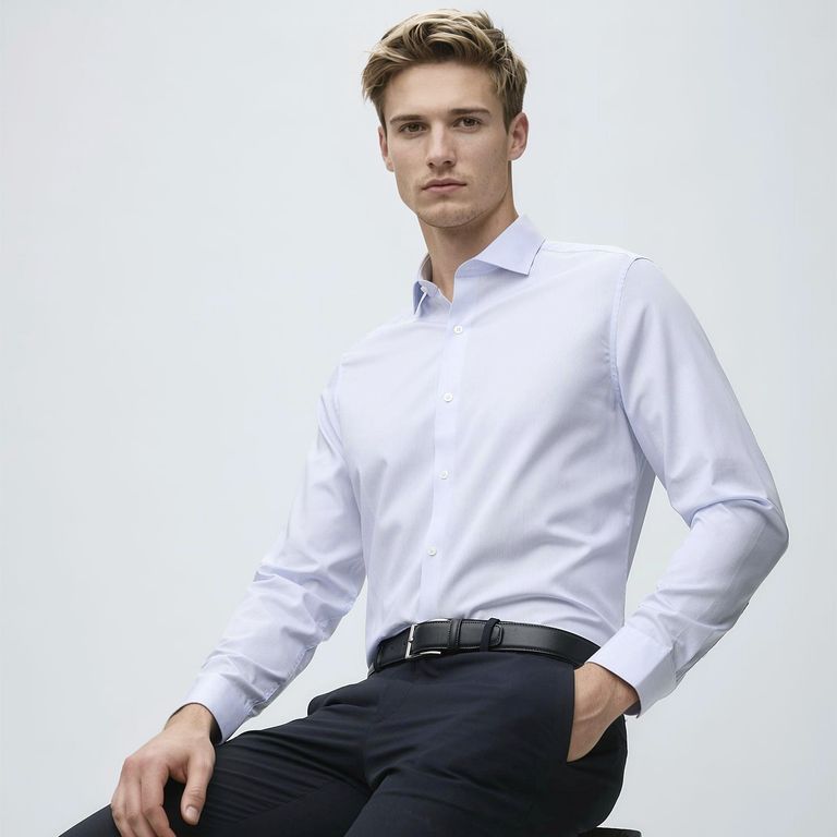 Camisa de Vestir Algodón Non Iron Wolf & Hank