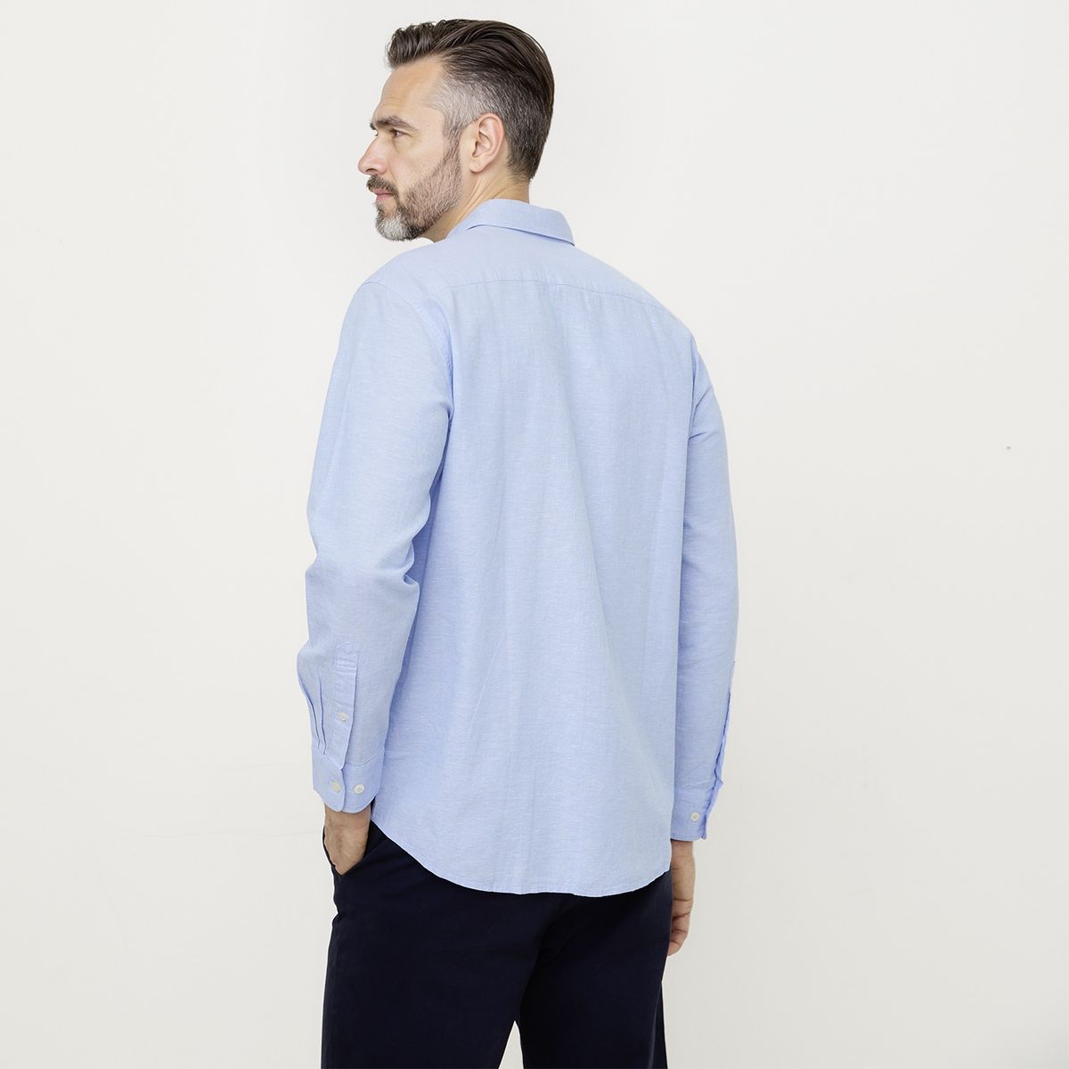 CHRISTIAN LACROIX - Camisa Manga Larga Lino Hombre Christian Lacroix