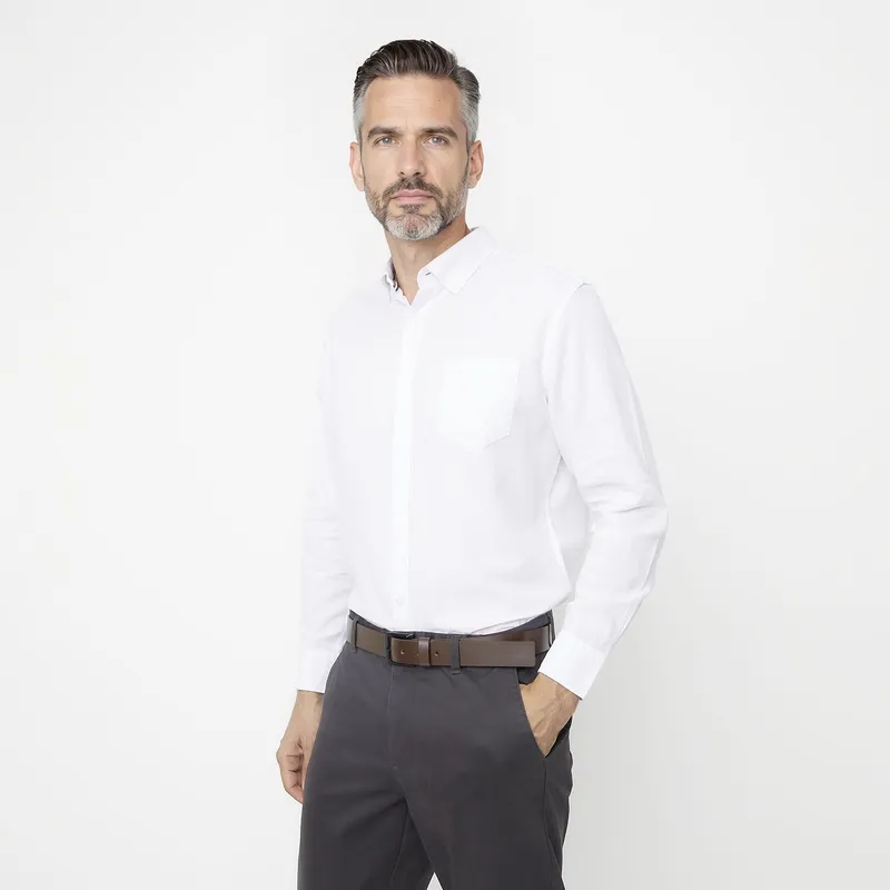 CHRISTIAN LACROIX - Camisa Manga Larga Lino Hombre Christian Lacroix