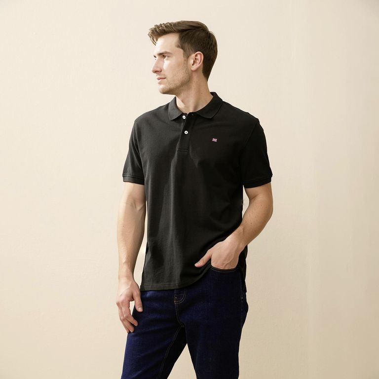 Polera Pique Manga Corta Hombre
