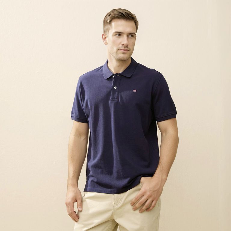 Polera Pique Manga Corta Hombre