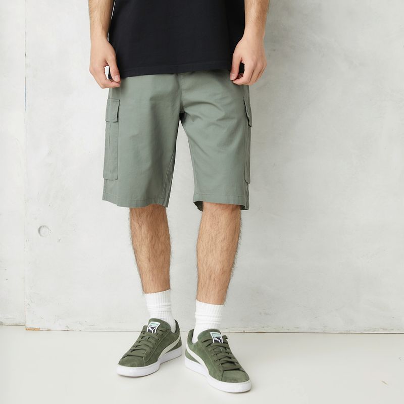 BEARCLIFF - Short Bermuda Cargo Fit Algodón Hombre Bearcliff