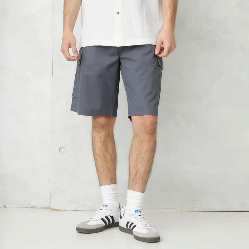 BEARCLIFF - Short Bermuda Cargo Fit Algodón Hombre Bearcliff