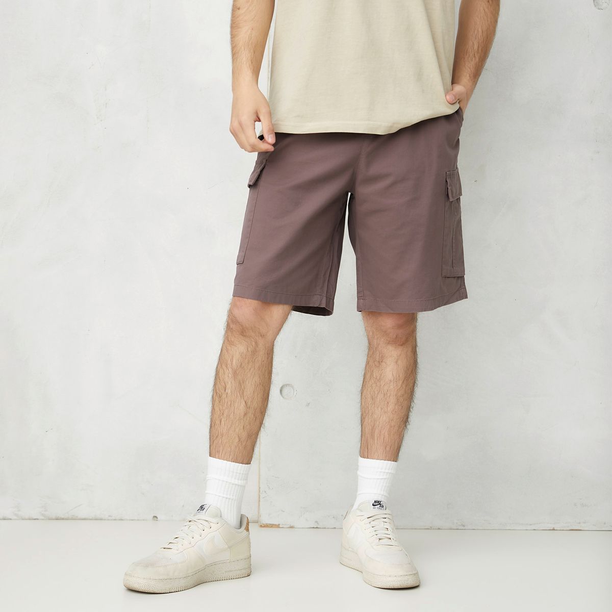 BEARCLIFF - Short Bermuda Cargo Fit Algodón Hombre Bearcliff