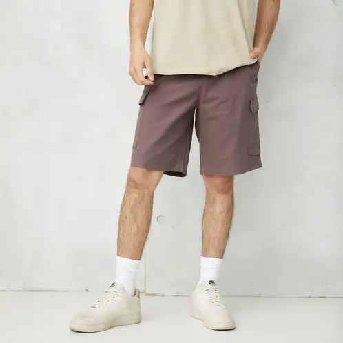 BEARCLIFF - Short Bermuda Cargo Fit Algodón Hombre
